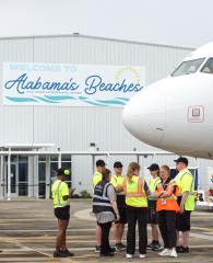 Allegiant Air flight at GUF airport