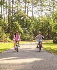 Kids biking in Gulf State Park