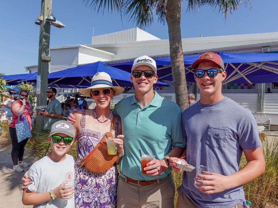 Family at Experience the Oyster food festival in Gulf Shores